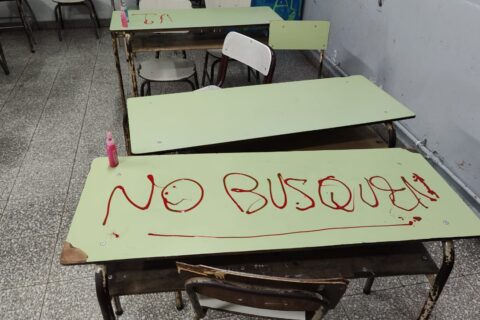 Nuevo ataque vandálico en la escuela 7: ingresaron otra vez y provocaron destrozos en cuatro salones y en el SUM